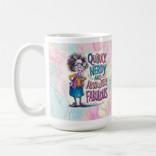 Caneca De Café Nerdy Engraçada Mulher Café Mug