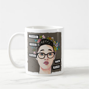 Caneca De Café Nerdy Girls governa o mundo