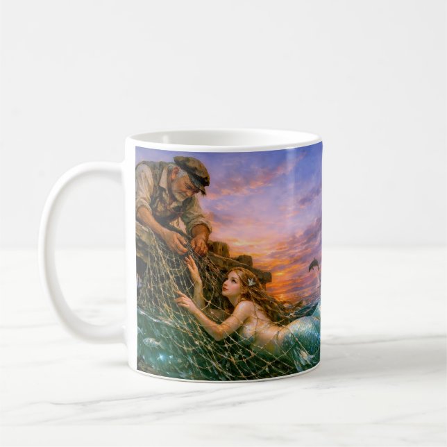 Caneca De Café Nerithea e a Captura Moral - Dilema do Pescador (Esquerda)