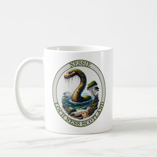 Caneca De Café Nessie Loch Ness Scotland (Esquerda)