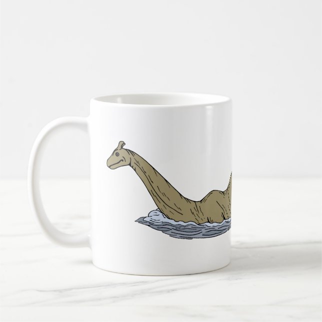 Caneca De Café Nessie, o monstro do Ness Loch (Esquerda)