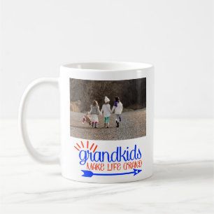 Caneca De Café Netos Tornam a Vida Grandiosa Presente de Foto