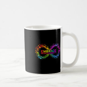 Caneca De Café Neurodiversidade Abrace Adhd Autismo Asd Borboleta