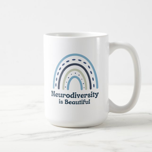 Caneca De Café Neurodiversidade é bonita (Direita)