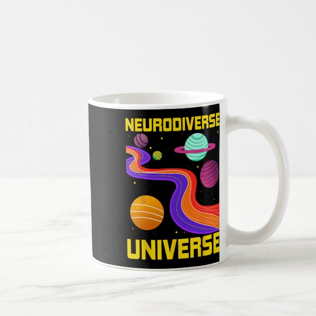 Caneca De Café Neurodiversificada Neurodiversidade Unificada Adhd (Direita)
