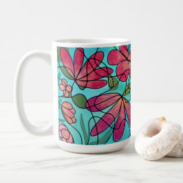 CANECA DE CAFÉ NEUROGRÁFICO FLORES DE PRIMAVERA