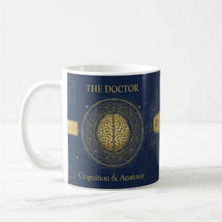 Caneca De Café Neurologia de Luxo Anatomia do Cérebro | Médico Pe