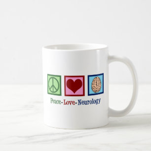 Caneca De Café Neurologia do amor da paz - neurologista