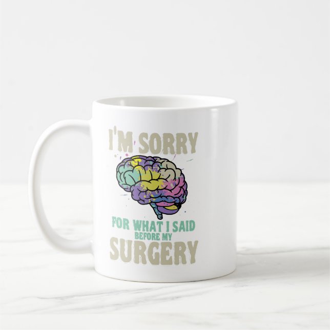 Caneca De Café Neurologista Neurocirurgião Cirurgião do Cérebro P (Esquerda)