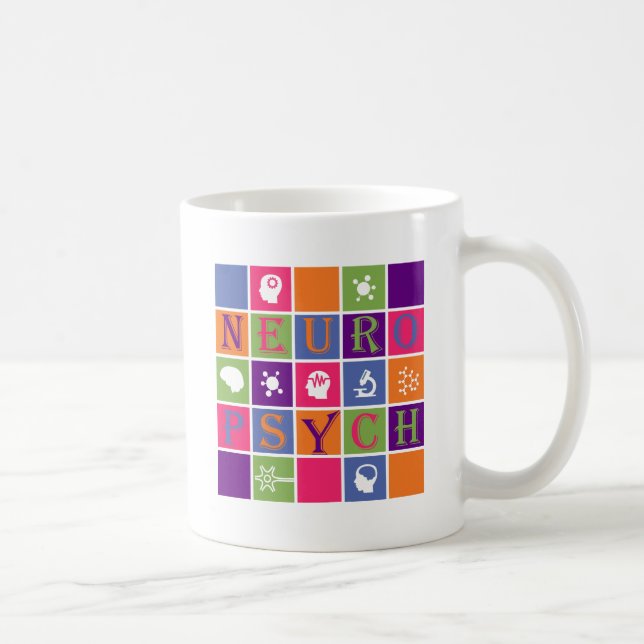 Caneca De Café Neuropsicologia - presentes para (Direita)