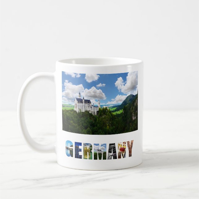 Caneca De Café Neuschwanstein Castle Bavaria Alemanha Foto (Esquerda)