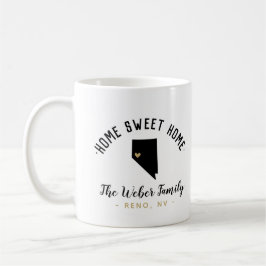 Caneca De Café Nevada Home Sweet Home Family Monograma Mug
