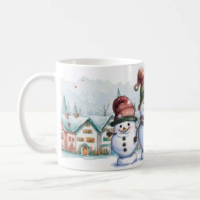 Caneca De Café neve de Natal (Esquerda)