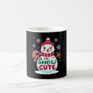 Caneca De Café Neve Fofa! Abrace o Charme Invernal do Natal
