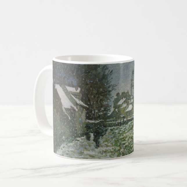 Caneca De Café Neve na Argentina por Claude Monet (Frente Esquerda)