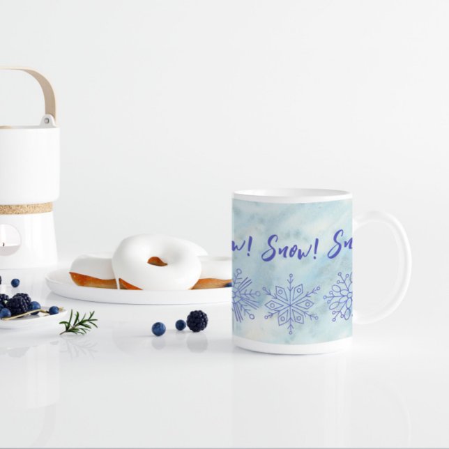 Caneca De Café Neve! Neve! Neve! (Criador carregado)