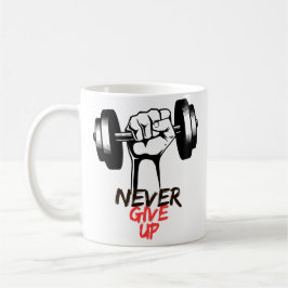 Caneca De Café Never Give Up Mug