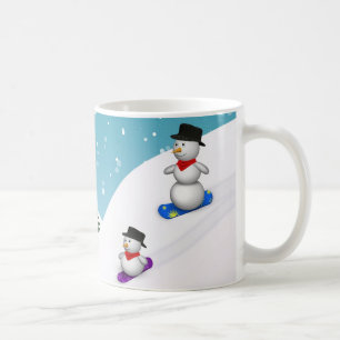Caneca De Café Neves Bonitos Snowboard