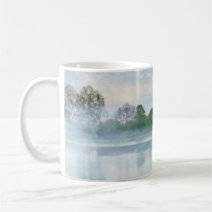 Caneca De Café Nevoeiro no lago com o seu nome