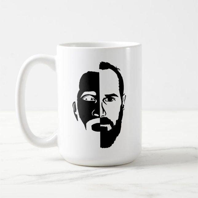 Caneca De Café NEW Cedric e Brian Face Mug (Esquerda)