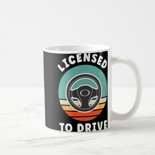 Caneca De Café New Driver Driver's Permit Celebration Teen Driver (Direita)