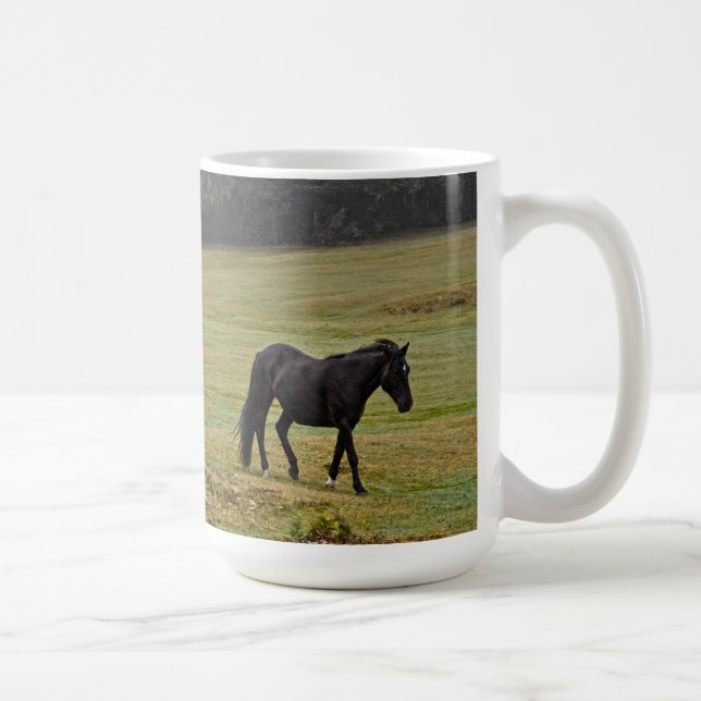 Caneca De Café New Forest Ponies de Hampshire Inglaterra (Direita)