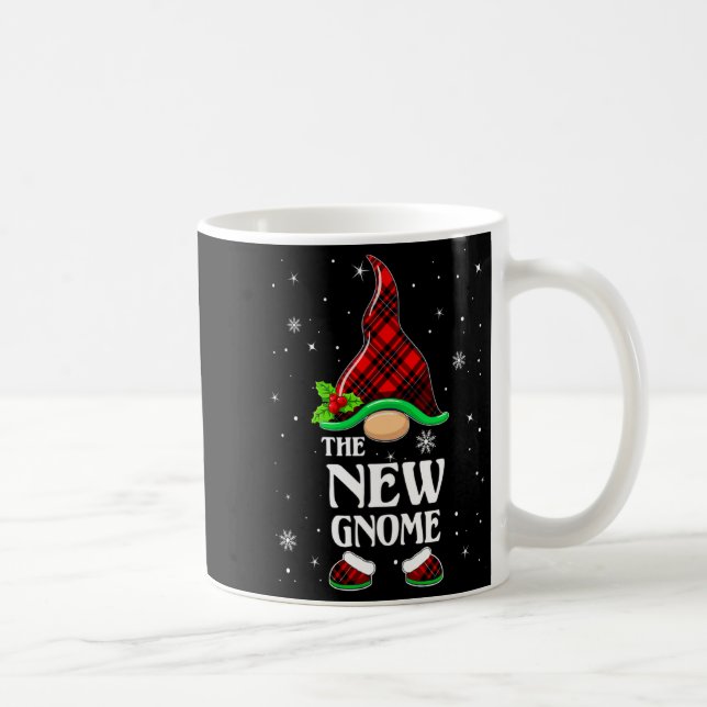 Caneca De Café New Gnome Red Plaid Matching Family Christmas Paja (Direita)