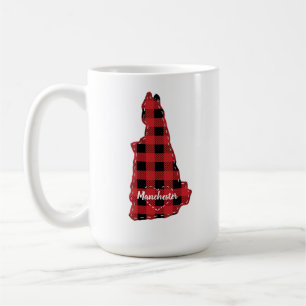Caneca De Café New Hampshire Hometown State Xadrez Natal