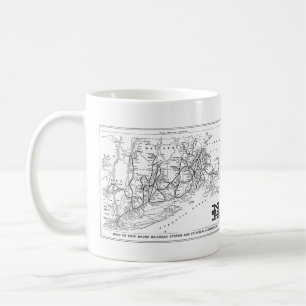 Caneca De Café New Haven Railroad 1956     MapCoffee Mug