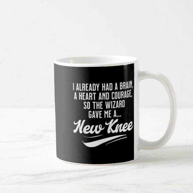 Caneca De Café New Knee Funny Wizard Knee Replacement Surgery Rec (Direita)