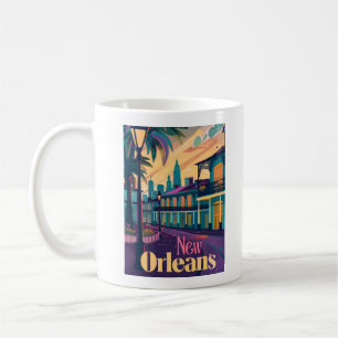 Caneca De Café New Orleans Louisiana French Quarter no Sunset