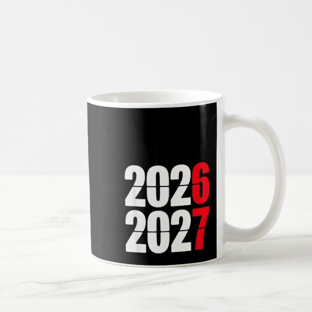 Caneca De Café New Year 2026 67 Meme Six Seven Gen Alpha Slang  (Direita)