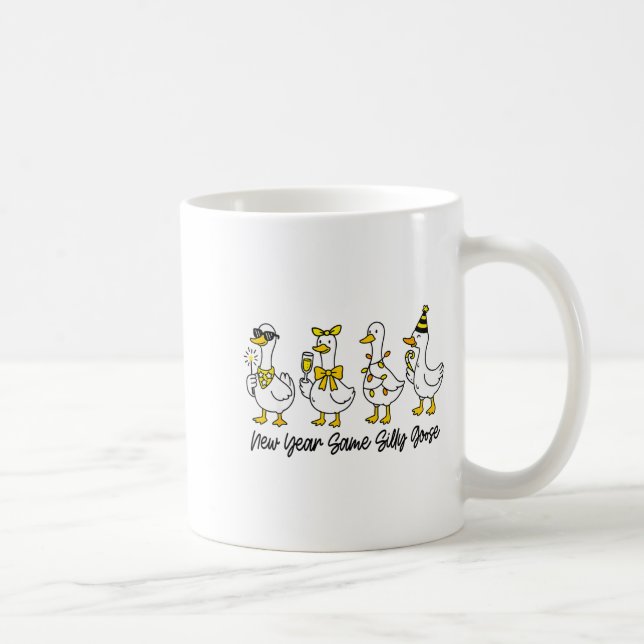 Caneca De Café New Year Same Silly Goose Funny 2026 New Year Funn (Direita)
