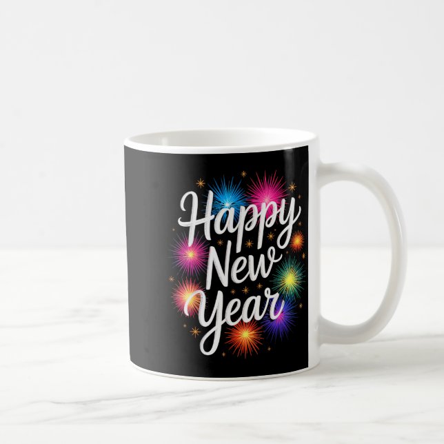 Caneca De Café New Years Eve Party Matching Happy New Year  (Direita)
