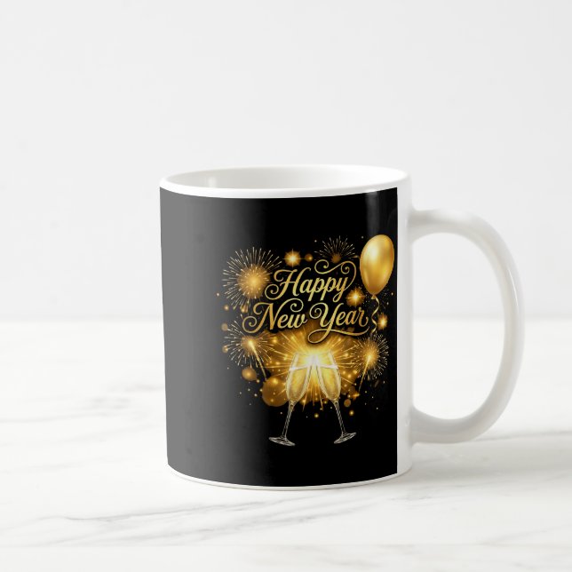 Caneca De Café New Years Eve Party Supplies 2026 Happy New Year F (Direita)