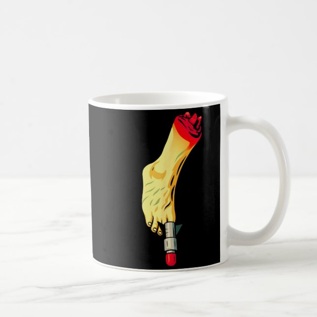 Caneca De Café New Years Missile Toe Funny Mistletoe Holiday  (Direita)