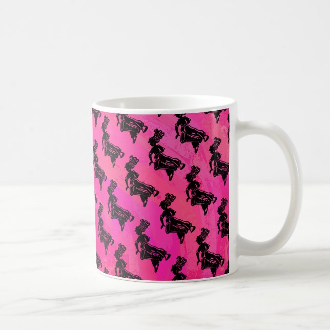Caneca De Café New York Boogie Nights Drum Hot Pink (Direita)