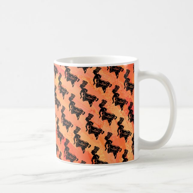 Caneca De Café New York Boogie Nights Drum Orange (Direita)