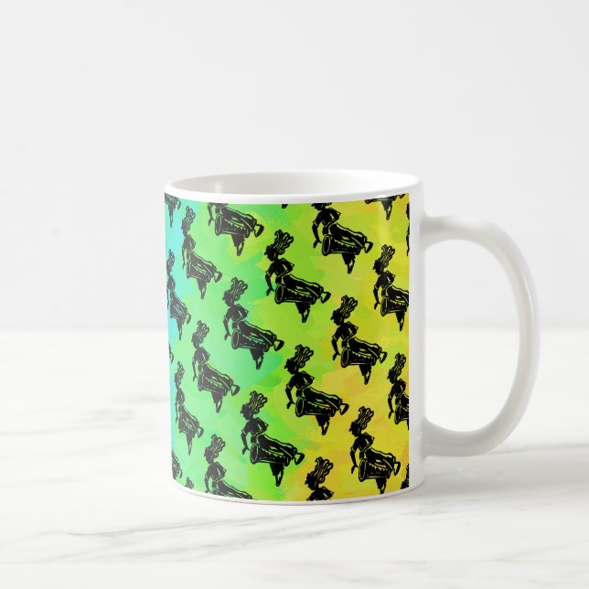 Caneca De Café New York Boogie Nights Drum Rainbow (Direita)