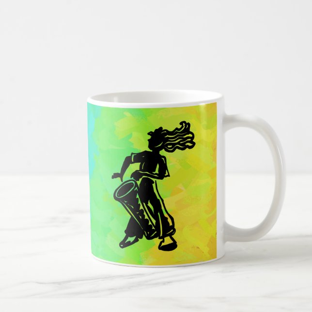 Caneca De Café New York Boogie Nights Drum Rainbow (Direita)