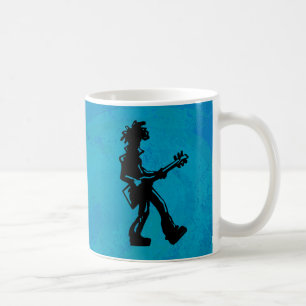 Caneca De Café New York Boogie Nights Guitar Blue