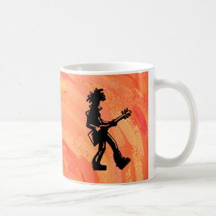 Caneca De Café New York Boogie Nights Guitar Orange