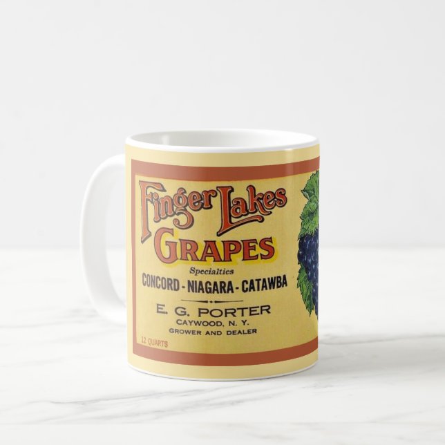 Caneca De Café New York Finger Lagos Mug (Frente Esquerda)
