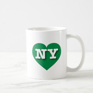 Caneca De Café New York Green Heart - Eu amo NY