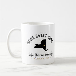 Caneca De Café New York Home Sweet Home Family Monograma Mug