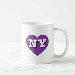Caneca De Café New York Purple Heart - Big Love