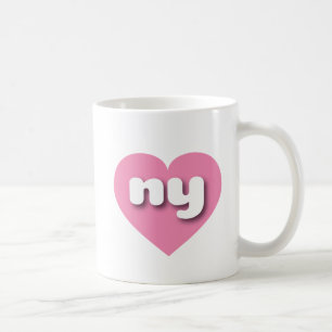 Caneca De Café New York Solid Pink Heart - Amor
