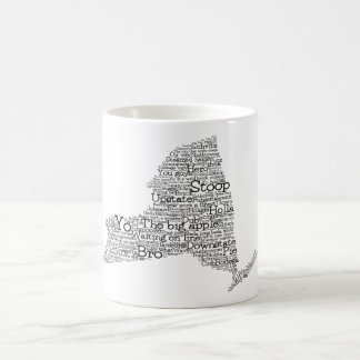 Caneca De Café New York USA Slang Word Art Map Coffee Mug