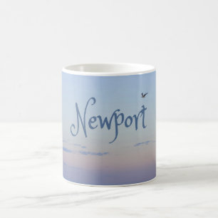 Caneca De Café Newport Beach California Ocean Sunrise Blue