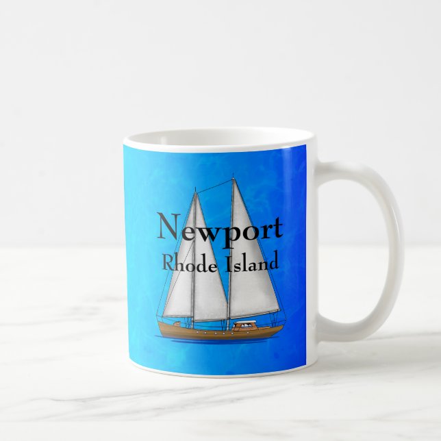 Caneca De Café Newport Rhode - ilha (Direita)